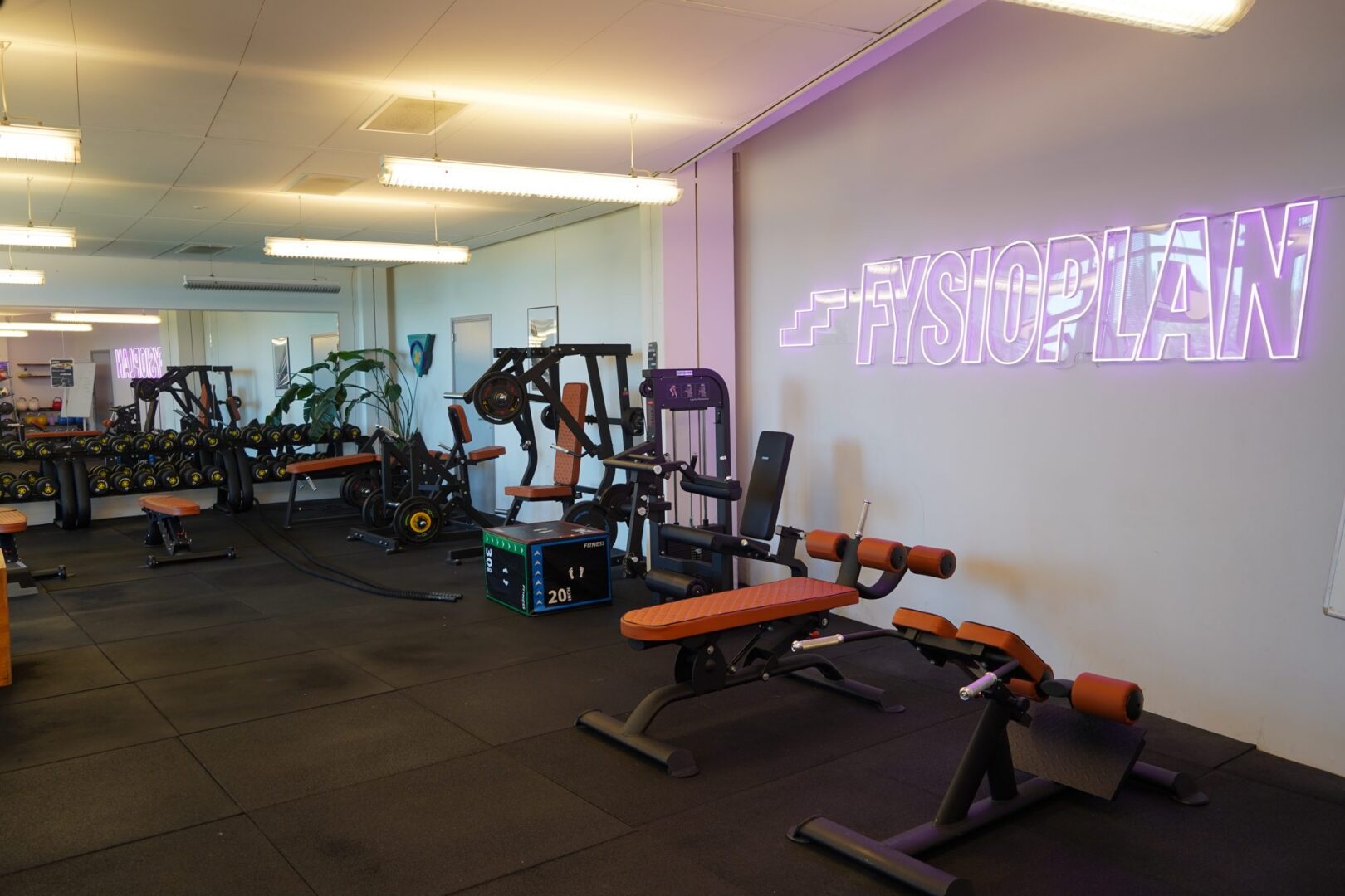 De gym van FYSIOPLAN in de Van Nelle Fabriek